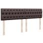 Preview: ARDEBO.de - Boxspringbett mit Matratze Dunkelbraun 180x200 cm Stoff