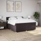 Preview: Boxspringbett mit Matratze Dunkelbraun 180x200 cm Stoff