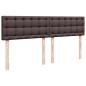 Preview: Boxspringbett mit Matratze Dunkelbraun 180x200 cm Stoff