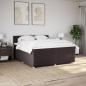 Preview: Boxspringbett mit Matratze Dunkelbraun 200x200 cm Stoff