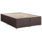 Preview: Boxspringbett mit Matratze Dunkelbraun 160x200 cm Stoff