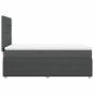 Preview: Boxspringbett mit Matratze Dunkelgrau 90x190 cm Stoff