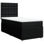 Preview: Boxspringbett mit Matratze Schwarz 90x190 cm Stoff