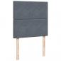 Preview: Boxspringbett mit Matratze Dunkelgrau 90x200 cm Samt