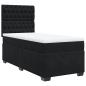 Preview: Boxspringbett mit Matratze Schwarz 90x200 cm Samt