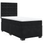 Preview: Boxspringbett mit Matratze Schwarz 90x200 cm Samt