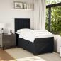 Preview: Boxspringbett mit Matratze Schwarz 90x200 cm Samt