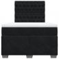 Preview: Boxspringbett mit Matratze Schwarz 120x190 cm Samt