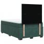 Preview: Boxspringbett mit Matratze Dunkelgrün 120x200 cm Samt