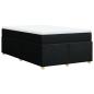 Preview: Boxspringbett mit Matratze Schwarz 120x190 cm Stoff