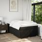 Preview: Boxspringbett mit Matratze Schwarz 120x190 cm Stoff