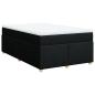 Preview: Boxspringbett mit Matratze Schwarz 120x190 cm Stoff