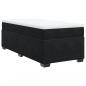 Preview: Boxspringbett mit Matratze Schwarz 90x190 cm Samt