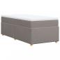 Preview: Boxspringbett mit Matratze Taupe 90x190 cm Stoff