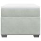 Preview: Boxspringbett mit Matratze Hellgrau 90x190 cm Samt