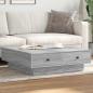 Preview: ARDEBO.de - Couchtisch Grau Sonoma 90x90x28 cm Holzwerkstoff