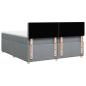Preview: Boxspringbett mit Matratze Hellgrau 200x200 cm Stoff