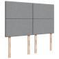 Preview: Boxspringbett mit Matratze Hellgrau 160x200 cm Stoff