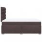 Preview: Boxspringbett mit Matratze Dunkelbraun 120x200 cm Stoff