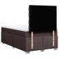 Preview: Boxspringbett mit Matratze Dunkelbraun 120x200 cm Stoff