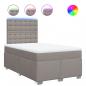 Preview: Boxspringbett mit Matratze Taupe 120x200 cm Stoff