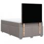 Preview: Boxspringbett mit Matratze Taupe 120x200 cm Stoff