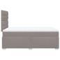 Preview: Boxspringbett mit Matratze Taupe 120x190 cm Stoff