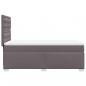 Preview: Boxspringbett mit Matratze Grau 80x200 cm Kunstleder