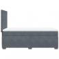 Preview: Boxspringbett mit Matratze Dunkelgrau 100x200 cm Samt