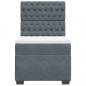 Preview: Boxspringbett mit Matratze Dunkelgrau 100x200 cm Samt