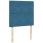 Preview: Boxspringbett mit Matratze Blau 90x200 cm Samt