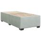 Preview: Boxspringbett mit Matratze Hellgrau 90x200 cm Samt