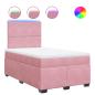 Preview: Boxspringbett mit Matratze Rosa 120x190 cm Samt