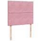Preview: Boxspringbett mit Matratze Rosa 120x190 cm Samt