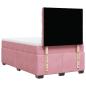 Preview: Boxspringbett mit Matratze Rosa 120x190 cm Samt