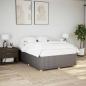 Preview: ARDEBO.de - Bettgestell ohne Matratze Taupe 140x190 cm Stoff