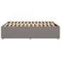 Preview: Bettgestell ohne Matratze Taupe 140x190 cm Stoff