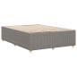 Preview: Bettgestell ohne Matratze Taupe 140x190 cm Stoff