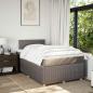 Preview: Boxspringbett mit Matratze Taupe 120x200 cm Stoff