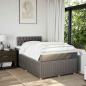 Preview: Boxspringbett mit Matratze Taupe 120x200 cm Stoff