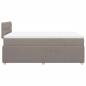 Preview: Boxspringbett mit Matratze Taupe 120x200 cm Stoff