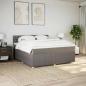 Preview: Boxspringbett mit Matratze Taupe 180x200 cm Stoff