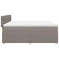 Preview: Boxspringbett mit Matratze Taupe 180x200 cm Stoff