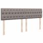 Preview: Boxspringbett mit Matratze Taupe 180x200 cm Stoff
