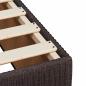 Preview: Boxspringbett mit Matratze Dunkelbraun 200x200 cm Stoff