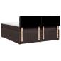Preview: Boxspringbett mit Matratze Dunkelbraun 200x200 cm Stoff