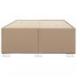 Preview: Bettgestell Cappuccino-Braun 120x190 cm Kunstleder