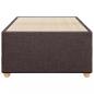 Preview: Bettgestell ohne Matratze Dunkelbraun 90x200 cm Stoff