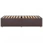 Preview: Bettgestell ohne Matratze Dunkelbraun 90x200 cm Stoff