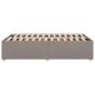 Preview: Bettgestell Taupe 120x190 cm Stoff